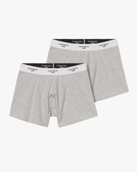 Carhartt WIP Cotton Trunks 2pk - Grey Heather | Carhartt WIP Underwear | Jeanstore