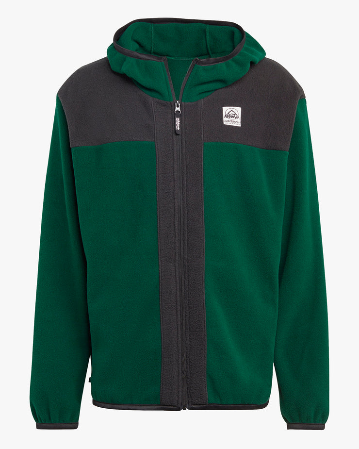 Adidas Adventure FC Full Zip Polar Fleece Hoodie - Dark Green