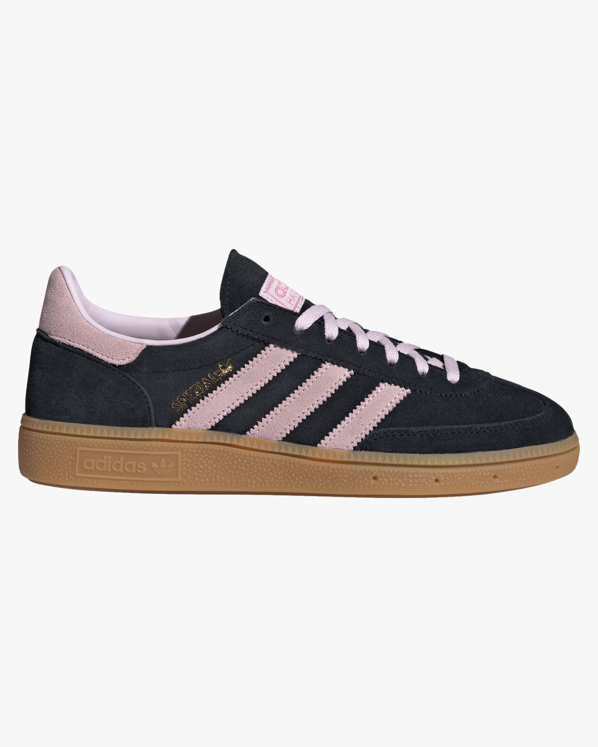 Adidas Womens Handball Spezial - Core Black / Clear Pink / Gum | Adidas Originals Trainers | JEANSTORE