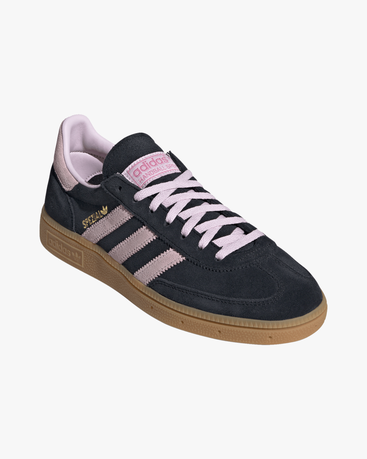 Adidas Womens Handball Spezial - Core Black / Clear Pink / Gum | Adidas Originals Trainers | JEANSTORE