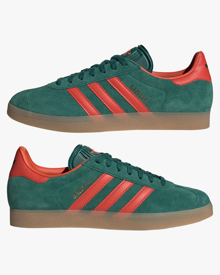 Adidas Gazelle - Collegiate Green / Preloved Red / Gum