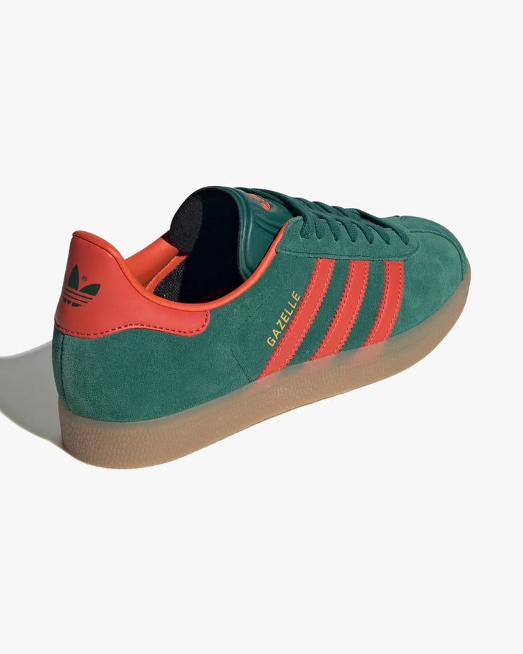 Adidas Gazelle - Collegiate Green / Preloved Red / Gum | Adidas Originals Trainers | JEANSTORE