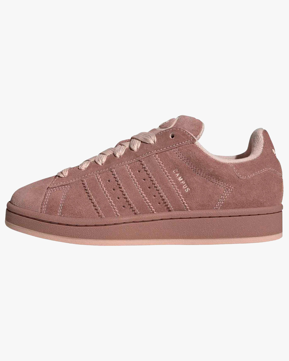 adidas womens campus 00s trainers warm sandstone blush pink suede side view