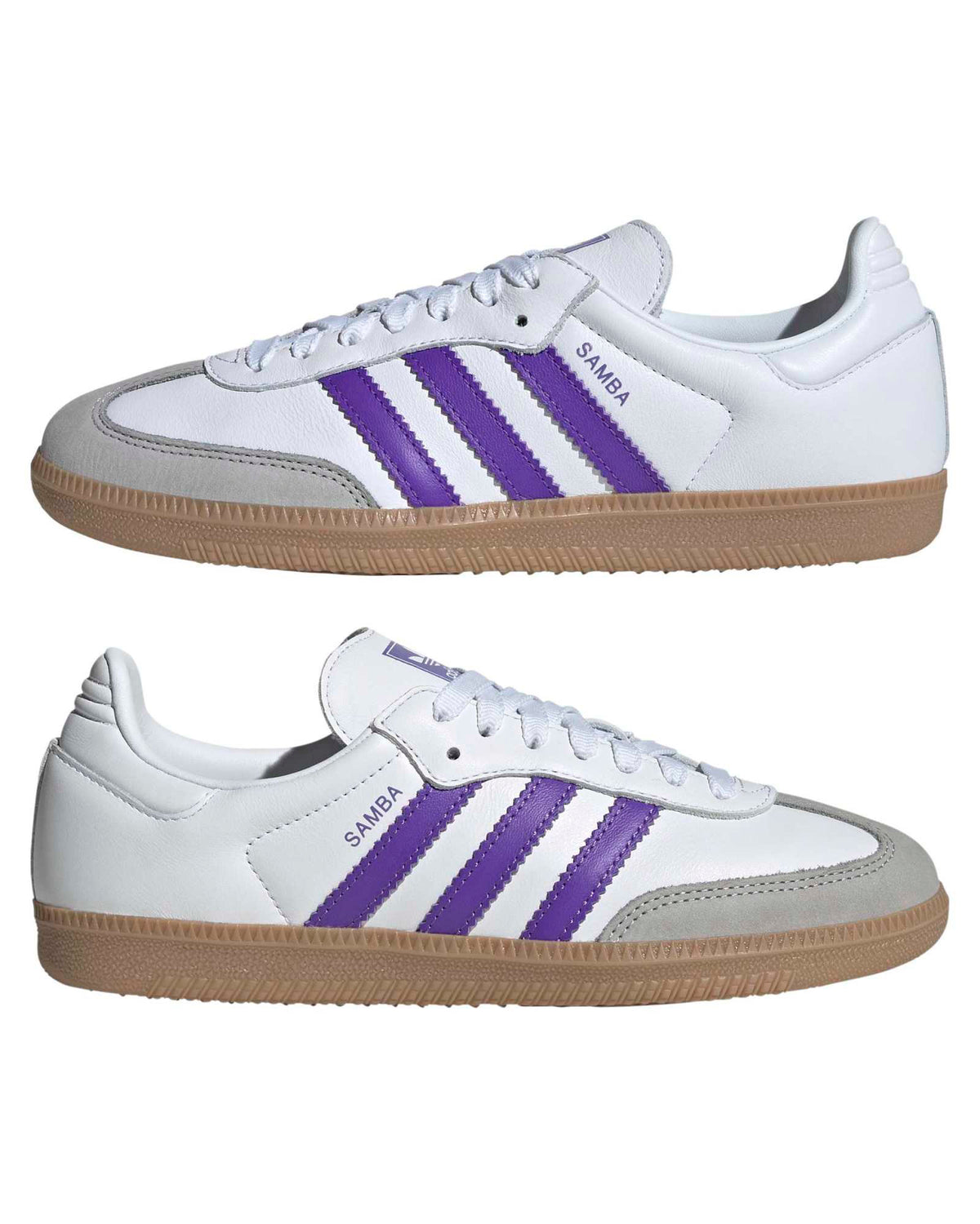 Adidas Womens Samba OG - Cloud White / Purple Rush | Adidas Originals Trainers | JEANSTORE