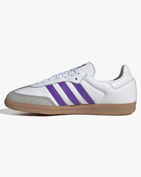 Adidas Womens Samba OG - Cloud White / Purple Rush | Adidas Originals Trainers | JEANSTORE