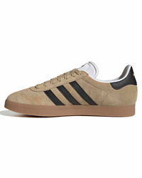 Adidas Gazelle Trainers - Magic Beige / Black / Gum other side view