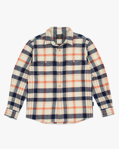 Pendleton Big Pocket Check Shirt - Silver Lining / Orange
