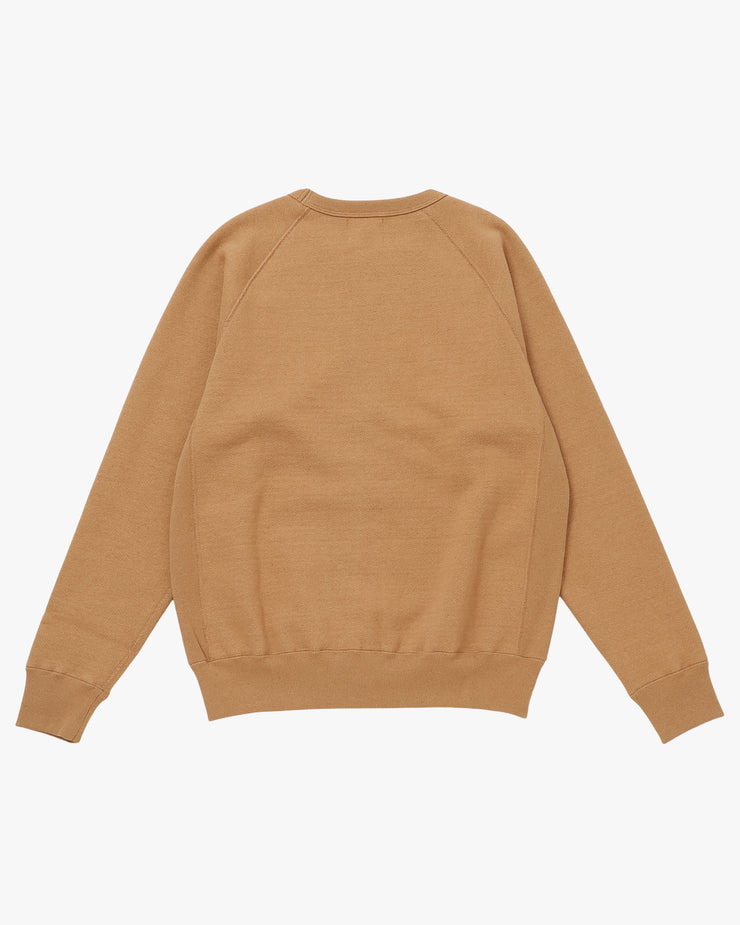 Wonder Looper 825gsm Double Heavyweight French Terry Foxfibre® Pullover Crew Neck - Coyote 80 | Wonder Looper Sweaters & Knitwear | JEANSTORE