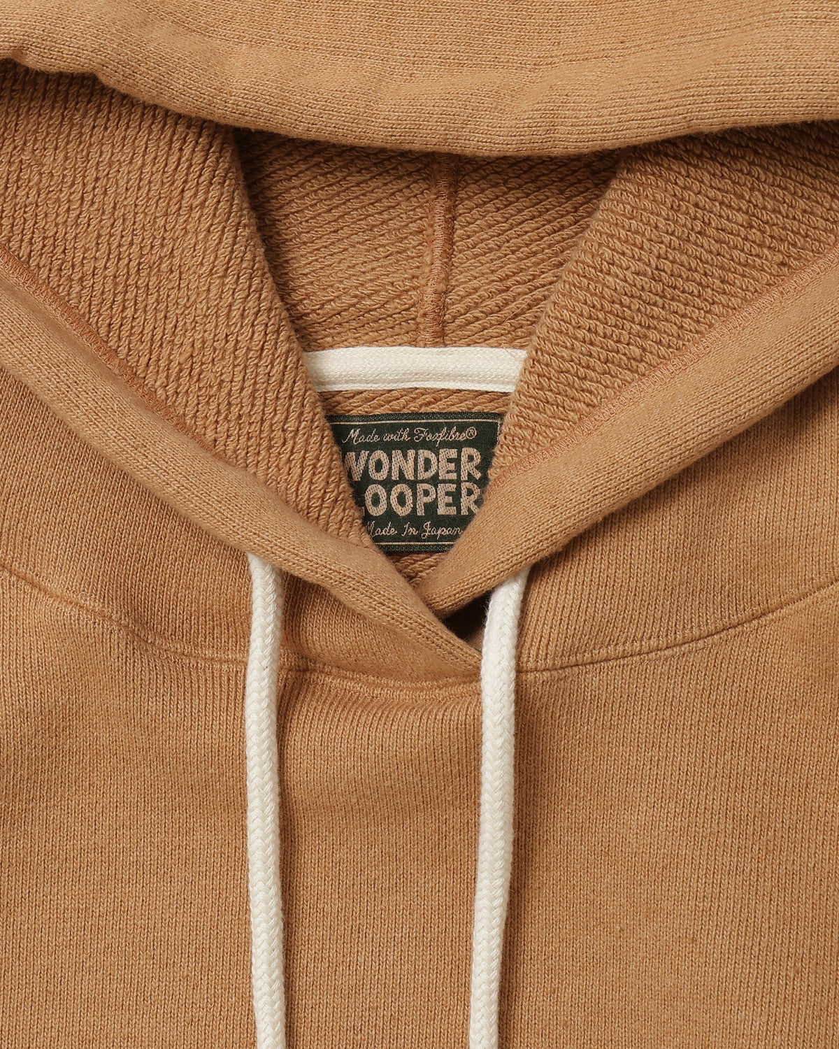 Wonder Looper 825gsm Double Heavyweight French Terry Foxfibre® Pullover Hoodie - Coyote 80 | Wonder Looper Sweaters & Knitwear | JEANSTORE
