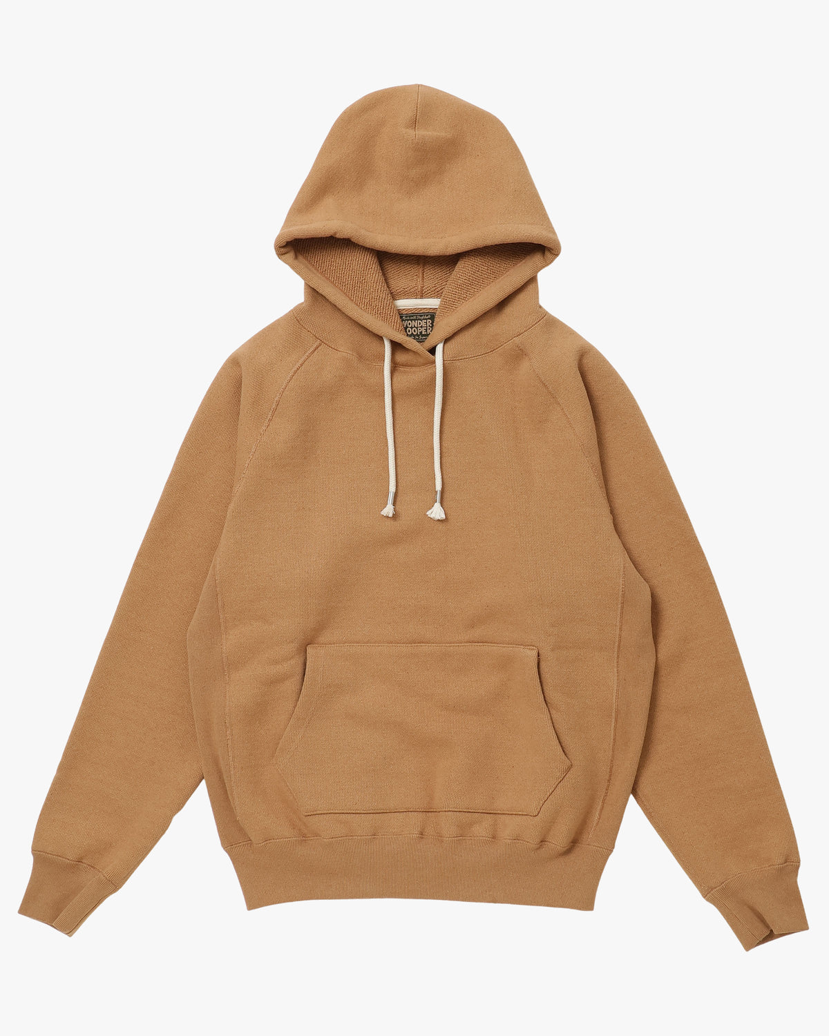 Wonder Looper 825gsm Double Heavyweight French Terry Foxfibre® Pullover Hoodie - Coyote 80 | Wonder Looper Sweaters & Knitwear | JEANSTORE