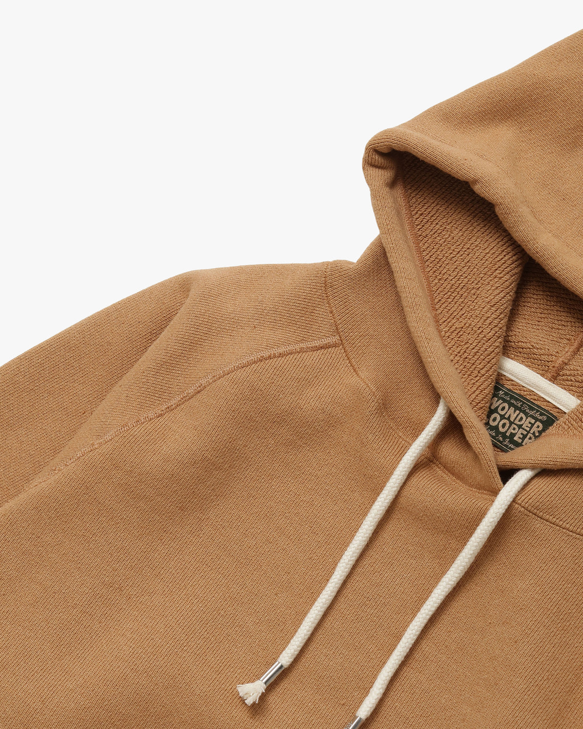 Wonder Looper 825gsm Double Heavyweight French Terry Foxfibre® Pullover Hoodie - Coyote 80 | Wonder Looper Sweaters & Knitwear | JEANSTORE