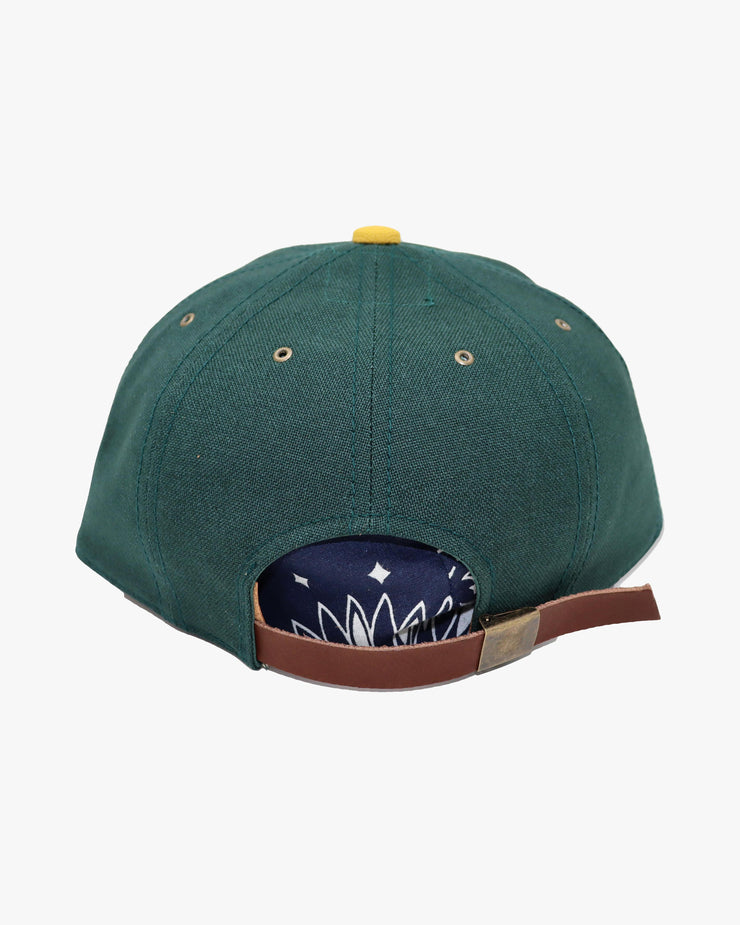 Poten Vintage Hopsack Cap - Green / Yellow