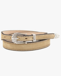 Jean Dessel Santa Monika Western Buckle Suede Belt - Sand | Jean Dessel Belts | Jeanstore
