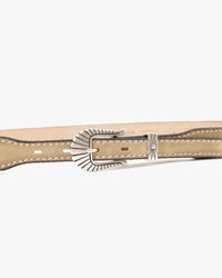 Jean Dessel Santa Monika Western Buckle Suede Belt - Sand | Jean Dessel Belts | Jeanstore