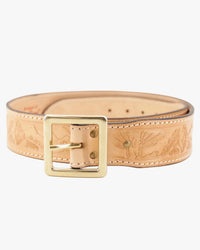 Jean Dessel Kingston Western Embossed Leather Belt - Natural | Jean Dessel Belts | Jeanstore