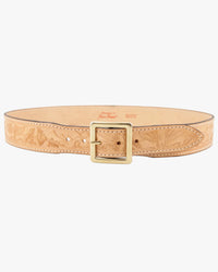 Jean Dessel Kingston Western Embossed Leather Belt - Natural | Jean Dessel Belts | Jeanstore