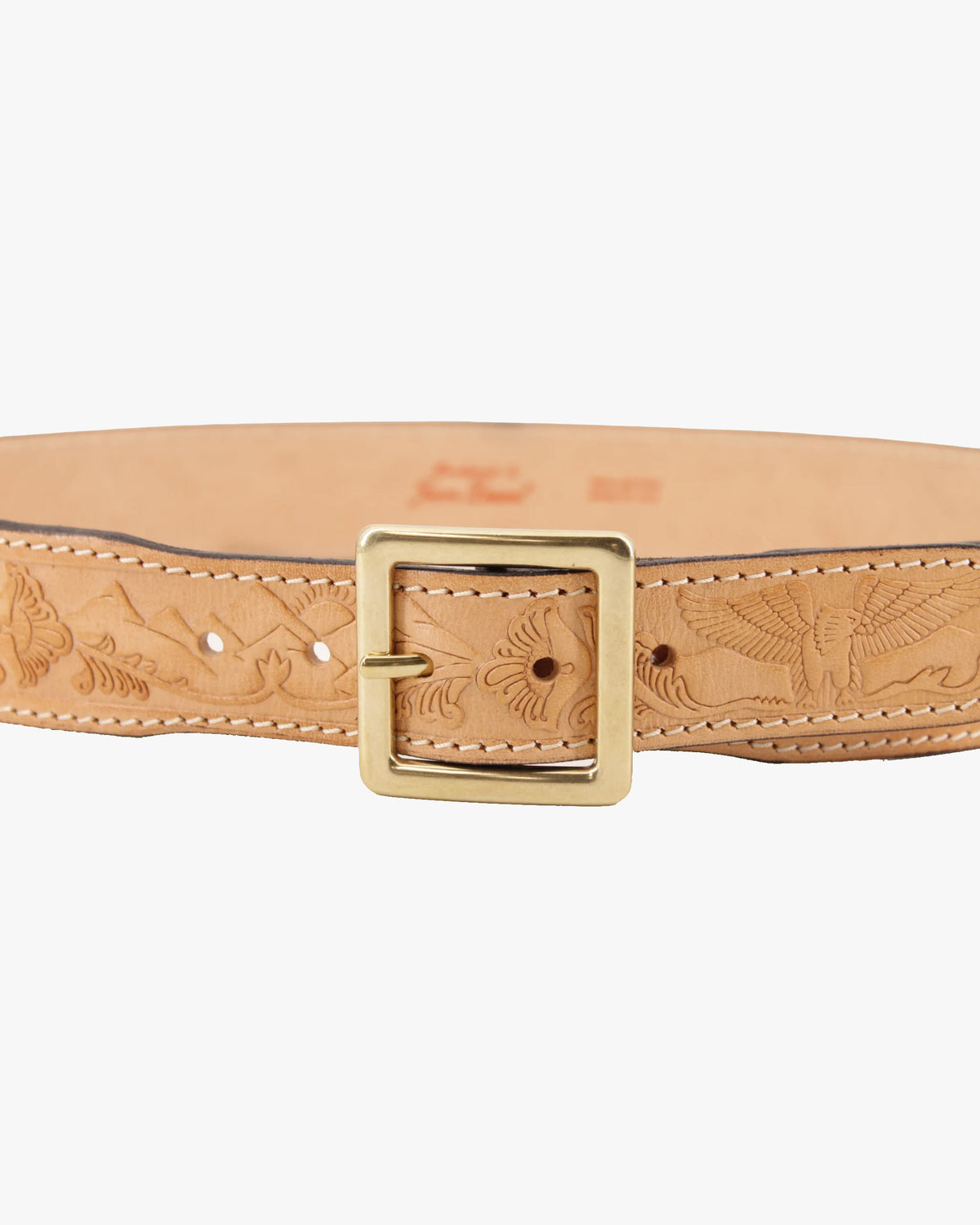 Jean Dessel Kingston Western Embossed Leather Belt - Natural | Jean Dessel Belts | Jeanstore