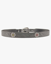 Jean Dessel Fort Carson Western Studded Leather Belt - Dark Brown | Jean Dessel Belts | Jeanstore
