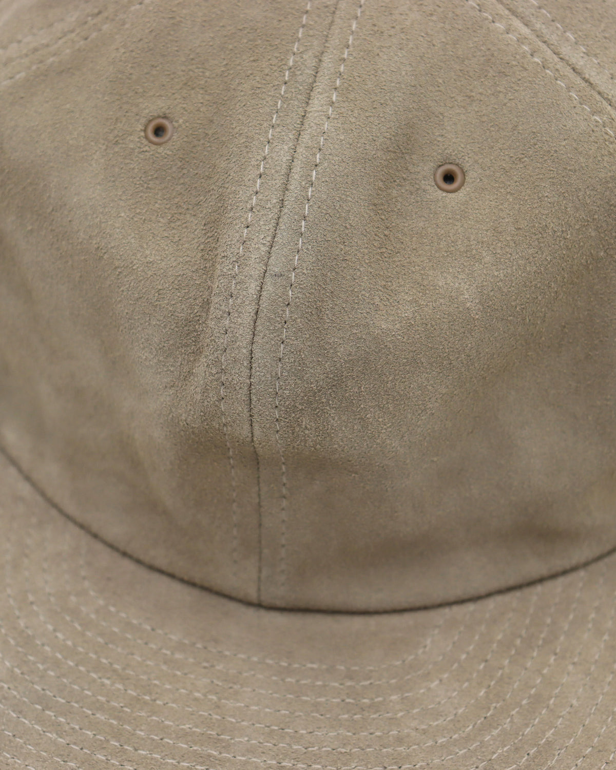 Poten 80's Vintage Brushed Suede Cap - Beige