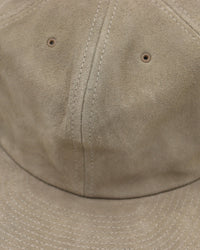 Poten 80's Vintage Brushed Suede Cap - Beige