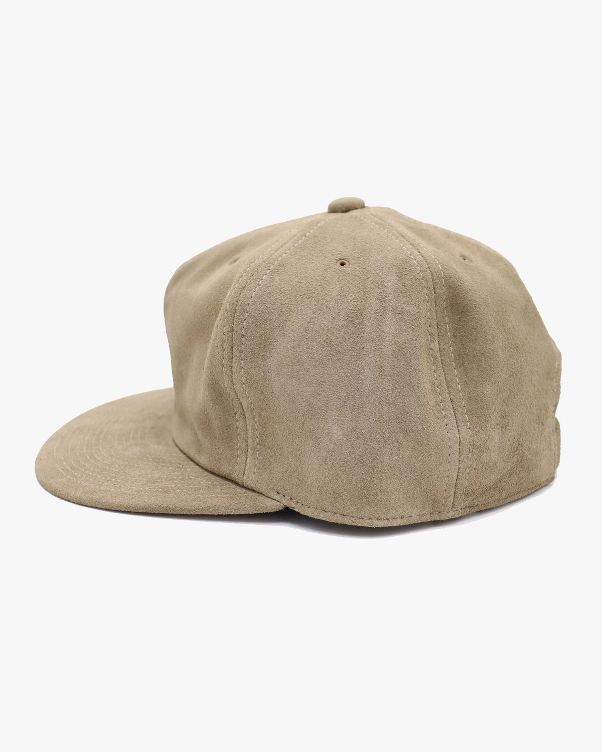 Poten 80's Vintage Brushed Suede Cap - Beige