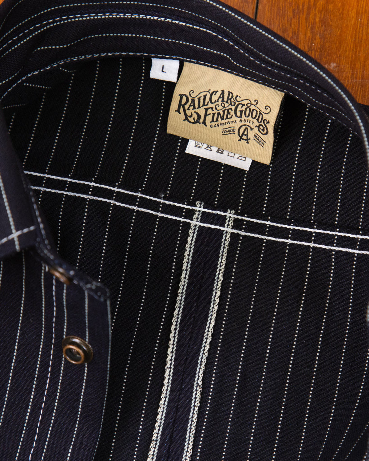 Railcar Fine Goods Eliminator Shadow Wabash 13.75oz Selvedge Shirt - Dark Indigo