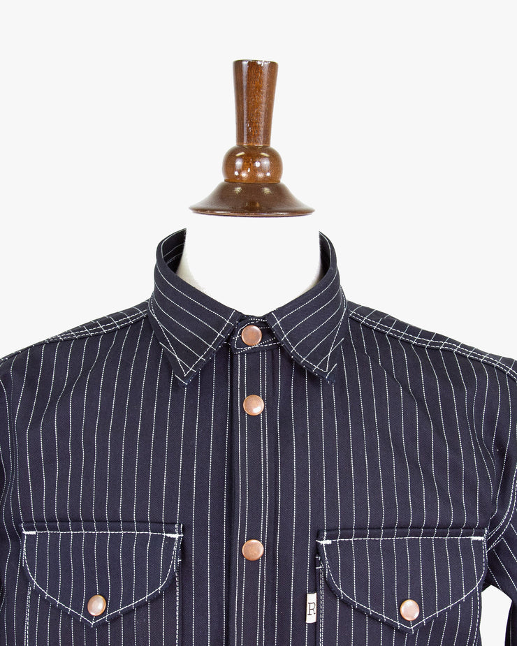 Railcar Fine Goods Eliminator Shadow Wabash 13.75oz Selvedge Shirt - Dark Indigo