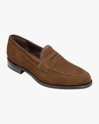 Loake Professional Imperial Saddle Loafer - Brown Suede