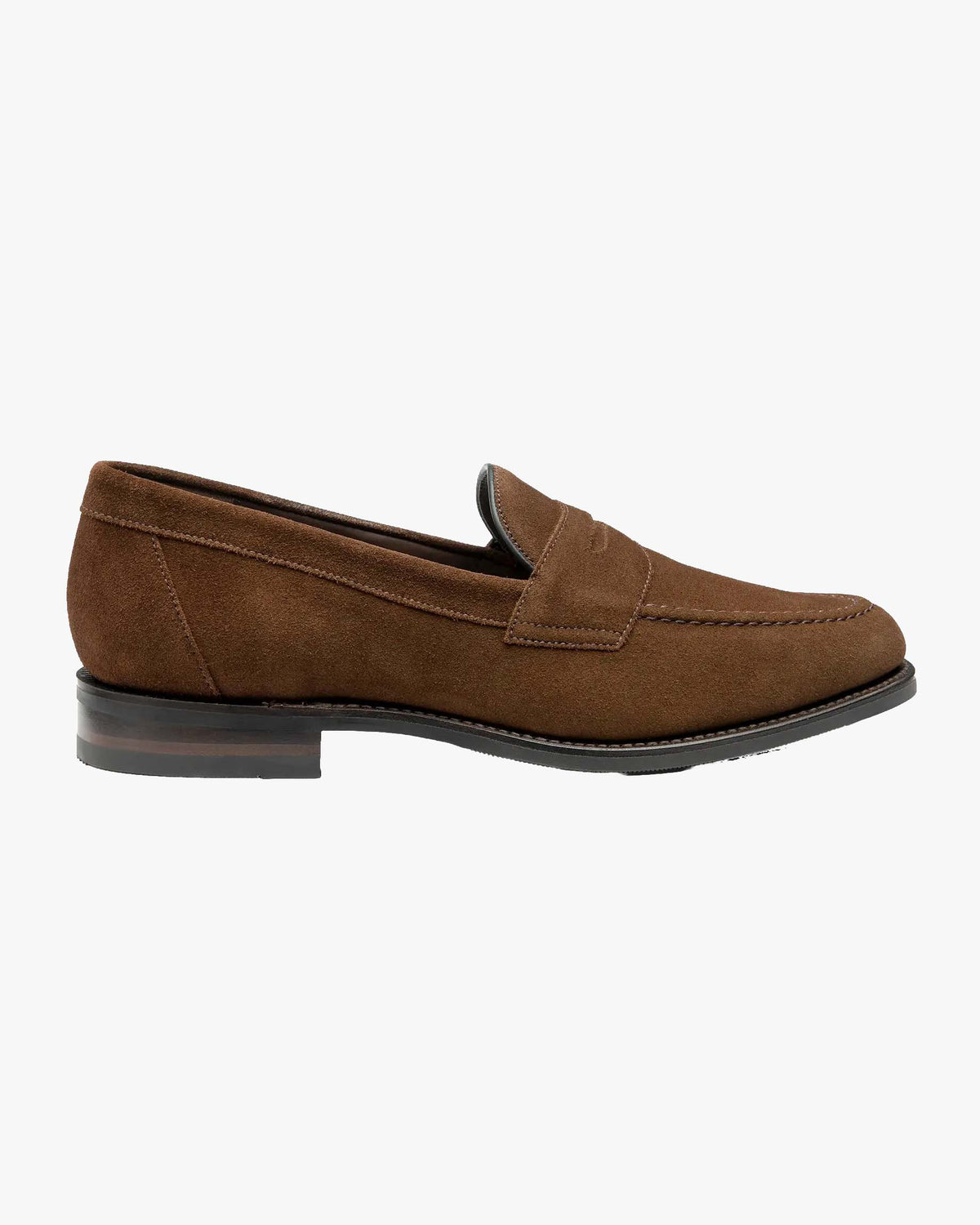 Loake Professional Imperial Saddle Loafer - Brown Suede