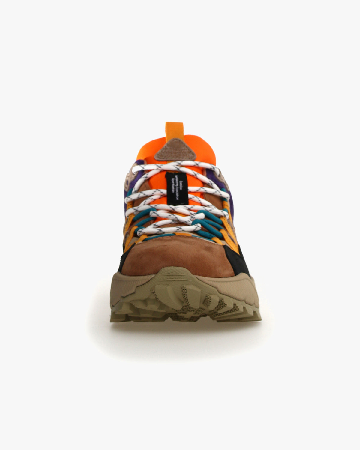 Flower Mountain Iwano Suede & Nylon - Brown / Orange / Azure | Flower Mountain Trainers | JEANSTORE