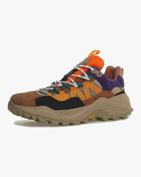 Flower Mountain Iwano Suede & Nylon - Brown / Orange / Azure | Flower Mountain Trainers | JEANSTORE