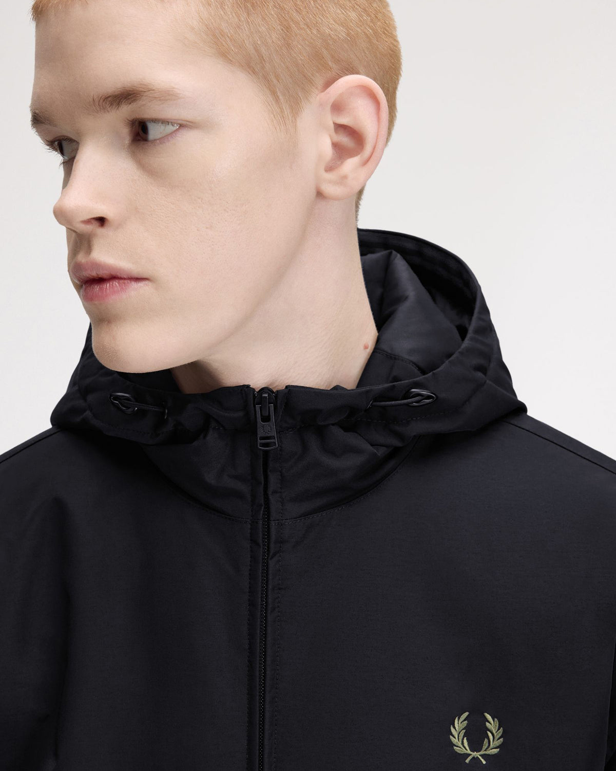 Fred Perry Hooded Brentham Jacket - Black