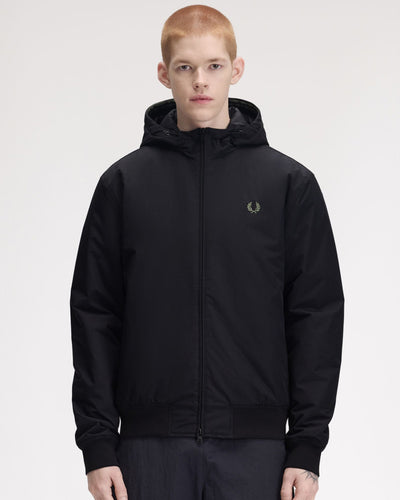 Fred Perry Hooded Brentham Jacket - Black