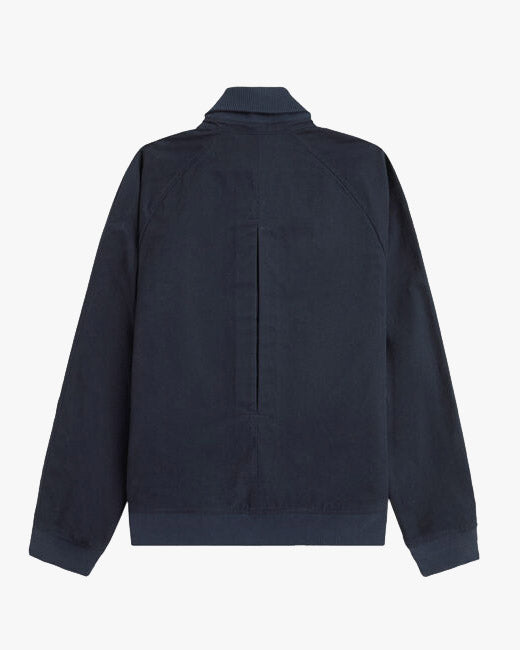 Fred Perry Folded Rib Collar Bomber Jacket - Navy | Fred Perry Jackets & Coats | JEANSTORE