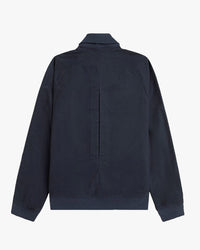Fred Perry Folded Rib Collar Bomber Jacket - Navy | Fred Perry Jackets & Coats | JEANSTORE