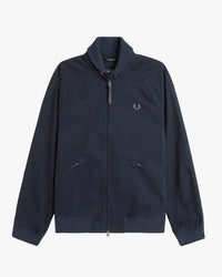 Fred Perry Folded Rib Collar Bomber Jacket - Navy | Fred Perry Jackets & Coats | JEANSTORE