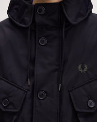 Fred Perry Patch Pocket Puffer Jacket - Black