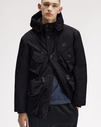 Fred Perry Patch Pocket Puffer Jacket - Black
