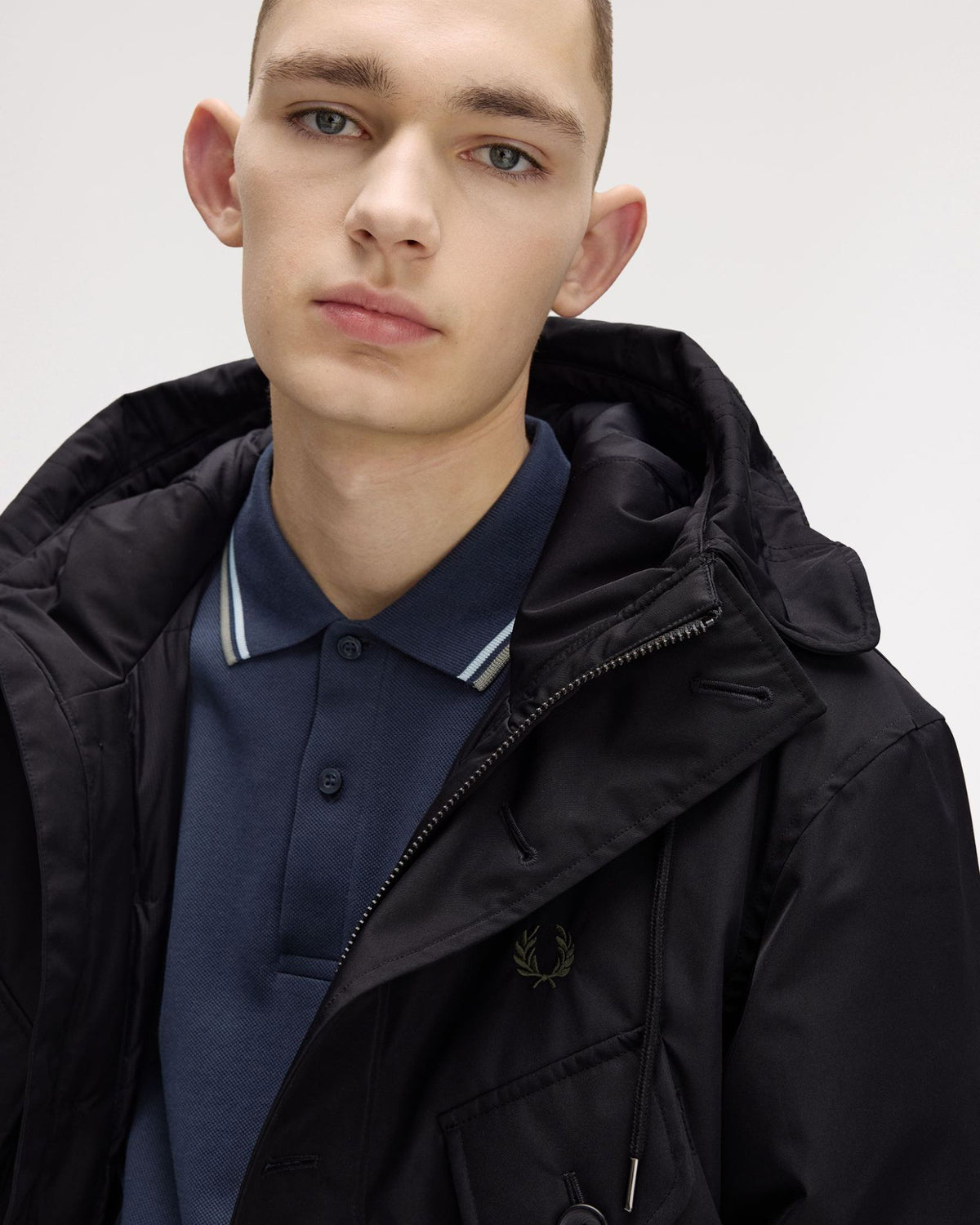 Fred Perry Patch Pocket Puffer Jacket - Black