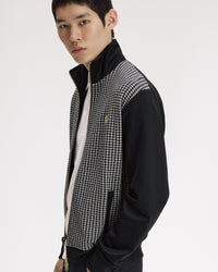 Fred Perry Knitted Front Track Jacket - Black | Fred Perry Jackets & Coats | JEANSTORE