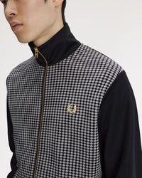 Fred Perry Knitted Front Track Jacket - Black | Fred Perry Jackets & Coats | JEANSTORE