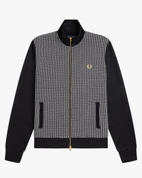 Fred Perry Knitted Front Track Jacket - Black | Fred Perry Jackets & Coats | JEANSTORE