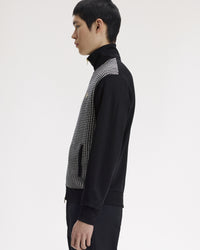 Fred Perry Knitted Front Track Jacket - Black | Fred Perry Jackets & Coats | JEANSTORE