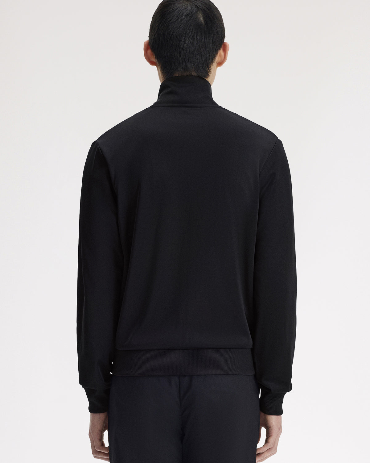 Fred Perry Knitted Front Track Jacket - Black | Fred Perry Jackets & Coats | JEANSTORE