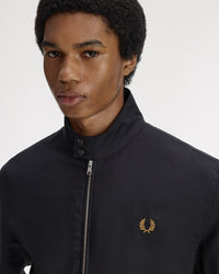 Fred Perry Twill Harrington Jacket - Black | Fred Perry Jackets & Coats | JEANSTORE