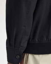 Fred Perry Twill Harrington Jacket - Black | Fred Perry Jackets & Coats | JEANSTORE
