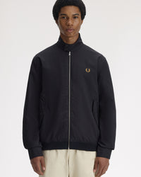 Fred Perry Twill Harrington Jacket - Black | Fred Perry Jackets & Coats | JEANSTORE