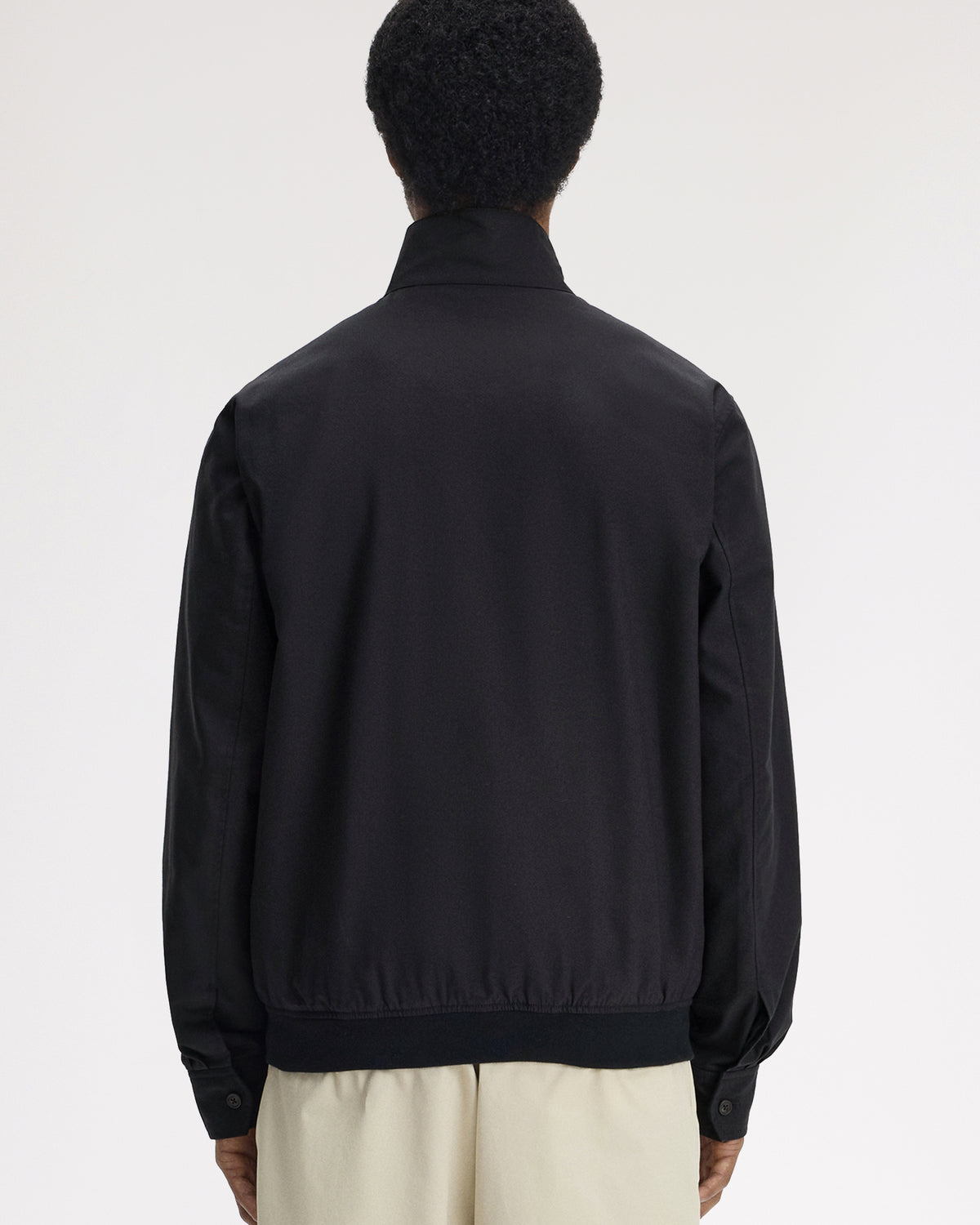 Fred Perry Twill Harrington Jacket - Black | Fred Perry Jackets & Coats | JEANSTORE