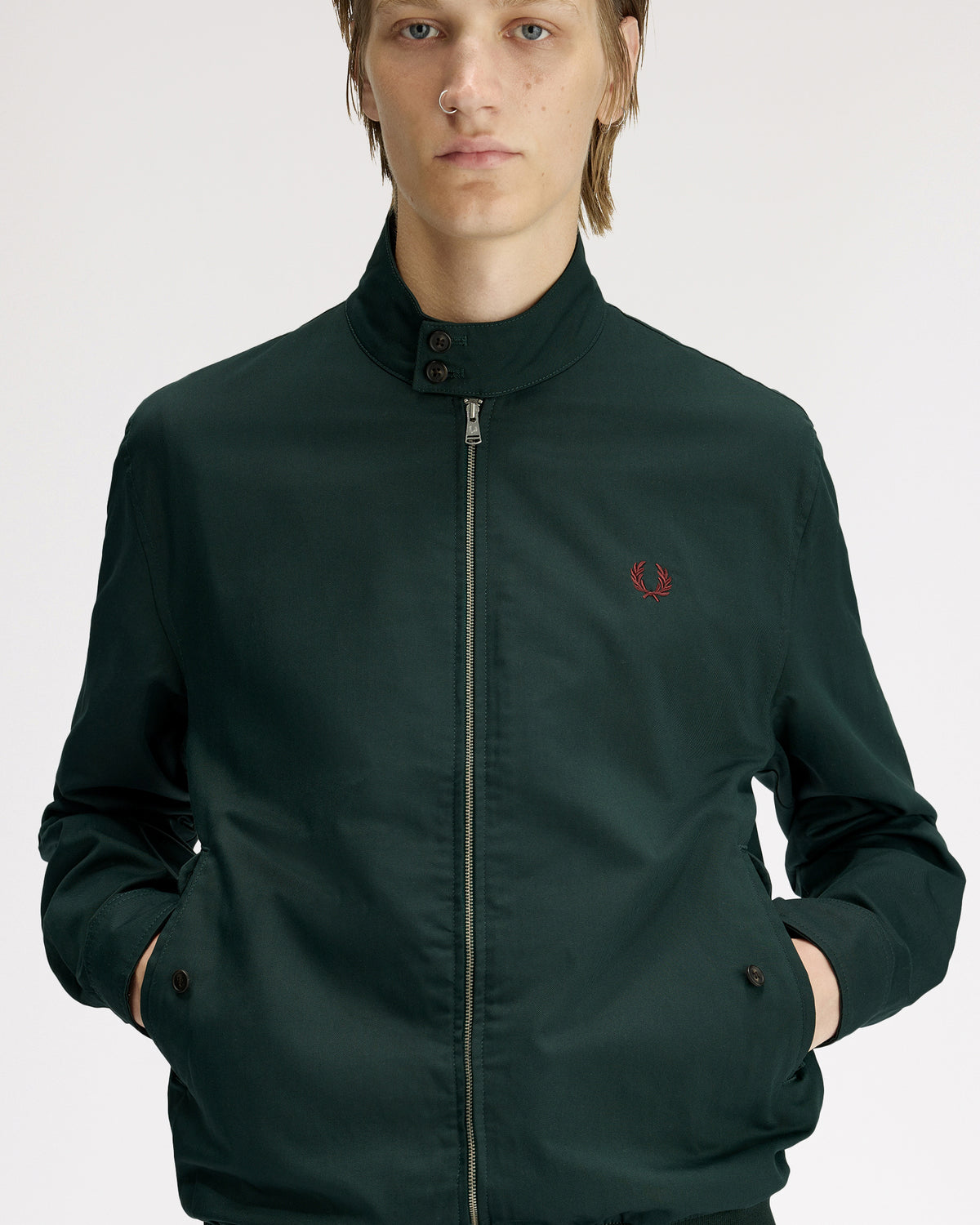Fred Perry Twill Harrington Jacket - Grassroots