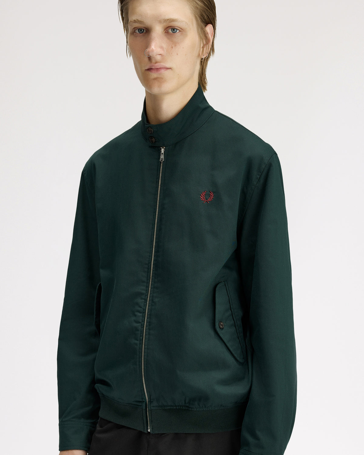 Fred Perry Twill Harrington Jacket - Grassroots